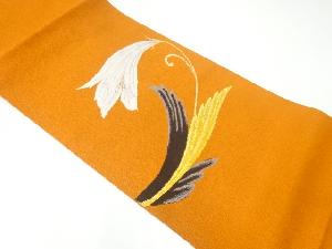 アンティーク　葉模様織出し名古屋帯（着用可）